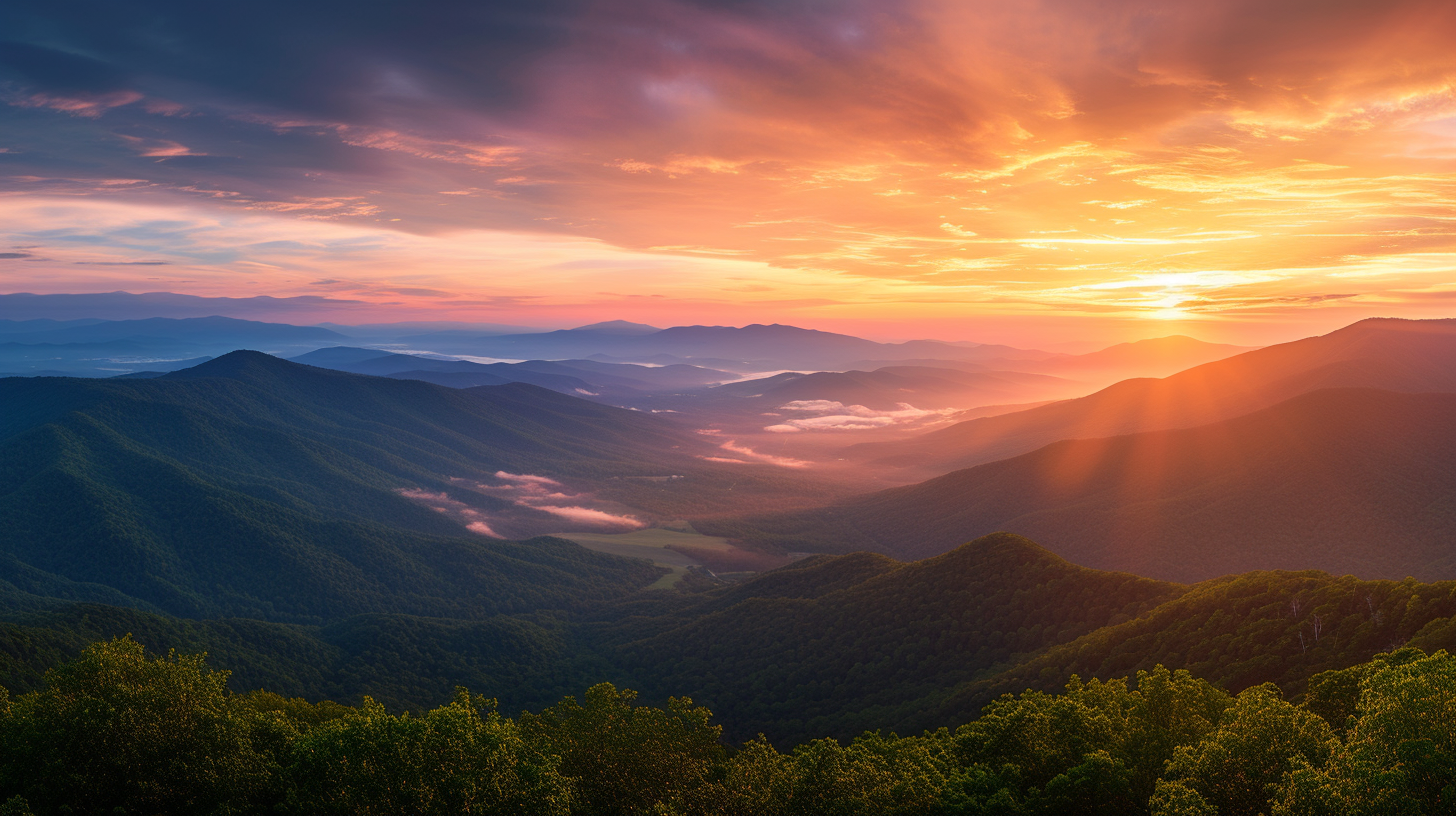 Scenic Viewpoint in Virginia